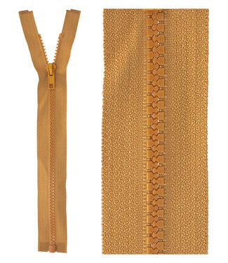 open end zipper - ocher color 508