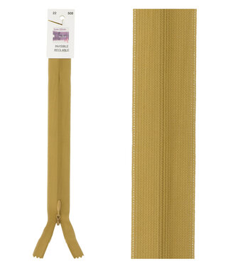 invisible zipper - ochre color 508