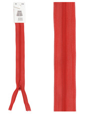 invisible zipper - red color 519