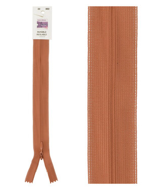 invisible zipper - rust color 850