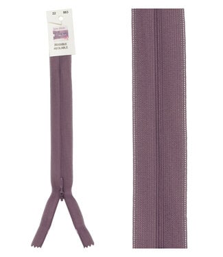 invisible zipper - violet color 863