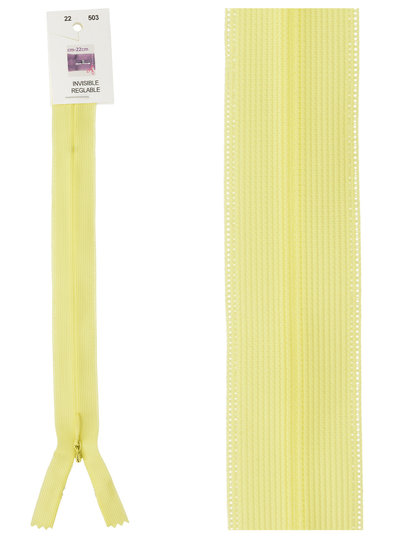 naadrits / blinde rits - lichtgeel 503