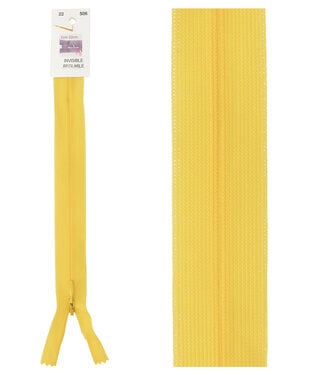 invisible zipper - yellow  color 506