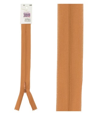 invisible zipper - rust color 808