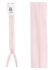 invisible zipper - light pink color 512