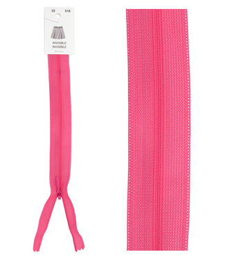 invisible zipper -  fuchsia color 516