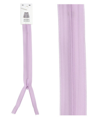 invisible zipper -  lilac color 68