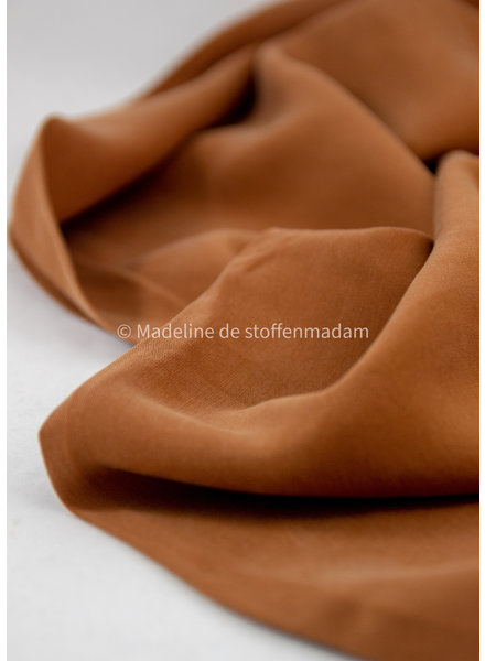 M. cognac tencel twill