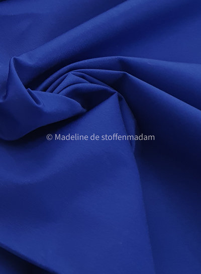 kobaltblauw cotton twill gabardine