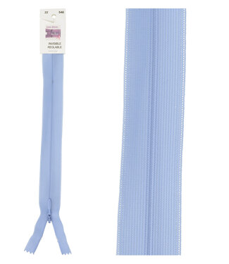 invisible zipper - baby blue color 546