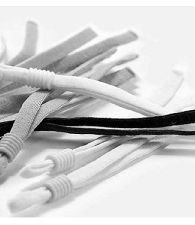 40 pcs - silicone ear-savers - white
