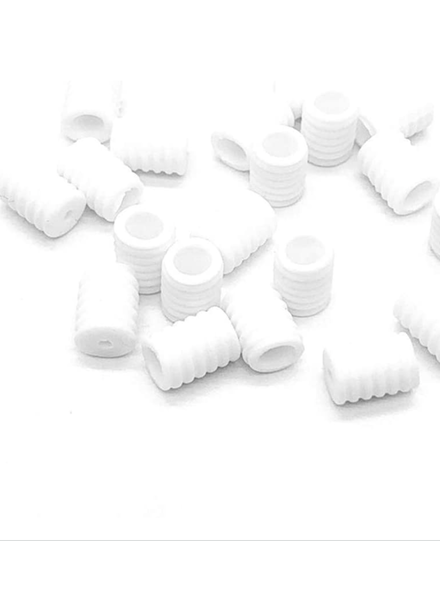 40 pcs - silicone ear-savers - white