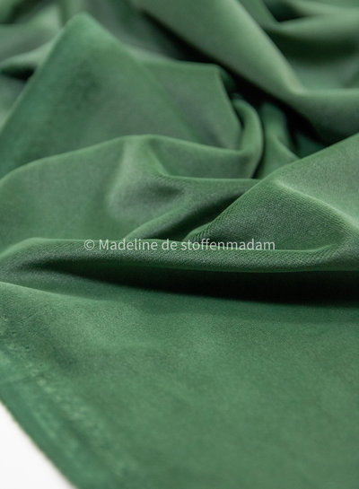 bottle green velvet - decoration fabric