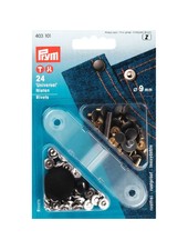 Prym denim rivets - silver - 9 mm