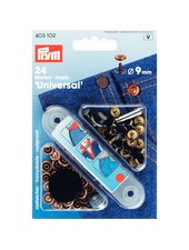 Prym denim rivets - bronze - 9 mm