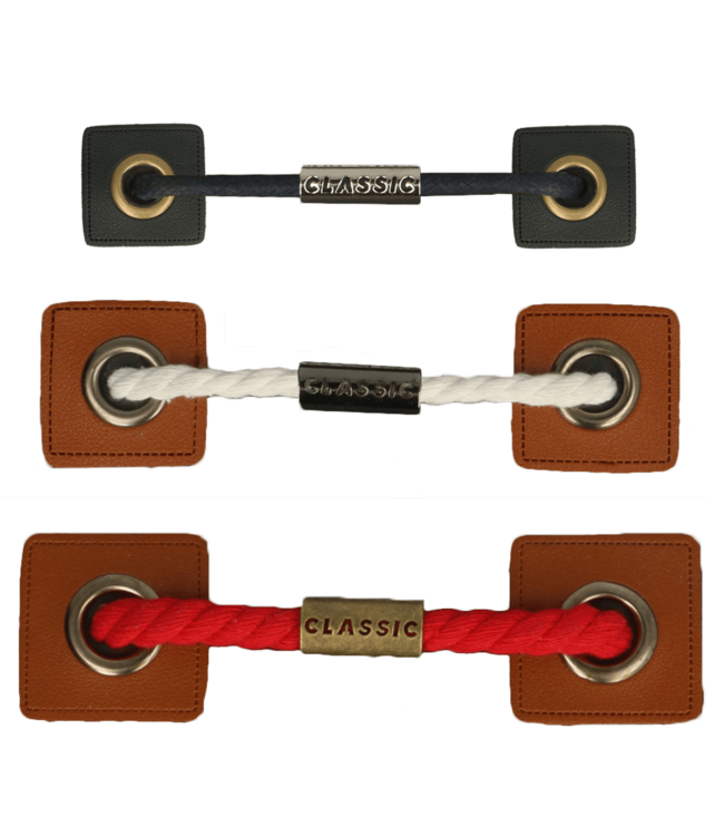 metalen koordstopper - brons - classic