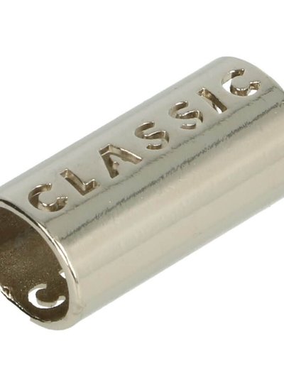 metalen koordstopper - silver - classic