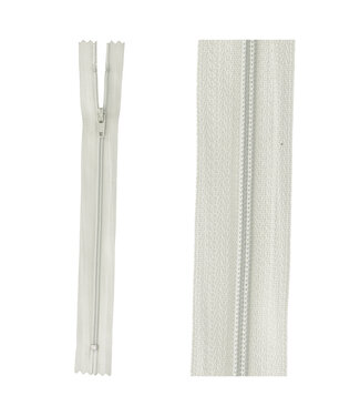 close end zipper - light grey color 574