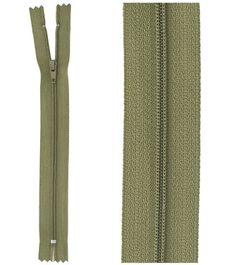 close end zipper - army green color 566