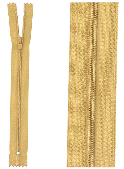 close end zipper - mustard color 508