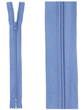 close end zipper - denim blue color 557