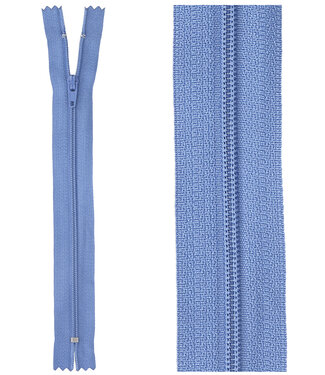 close end zipper - denim blue color 557