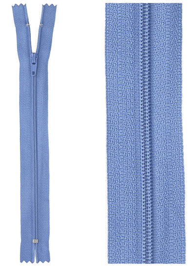 klassieke rits / rokrits - jeansblauw kleur 557