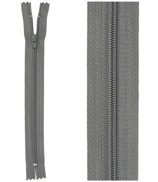 close end zipper - dark grey  color  182