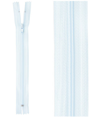 close end zipper - light blue color 542