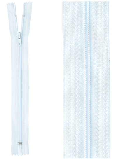 klassieke rits / rokrits - lichtblauw kleur 542