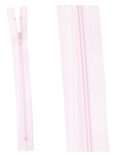 klassieke rits / rokrits - roze kleur 513