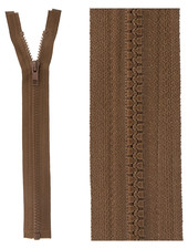 open end zipper  -  mocha color 568