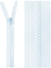 open end zipper  -  light blue color 542