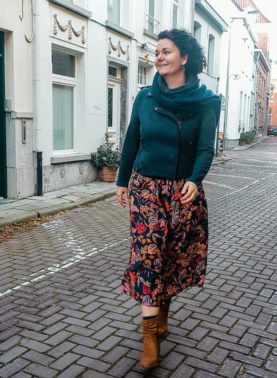 Een fleurige maxi rok!