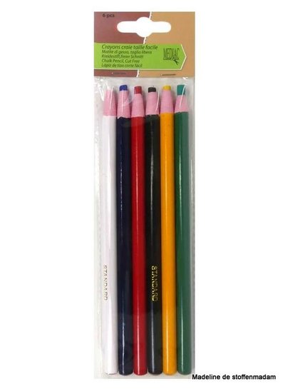 6 marking crayons - mixed