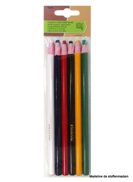 6 marking crayons - mixed