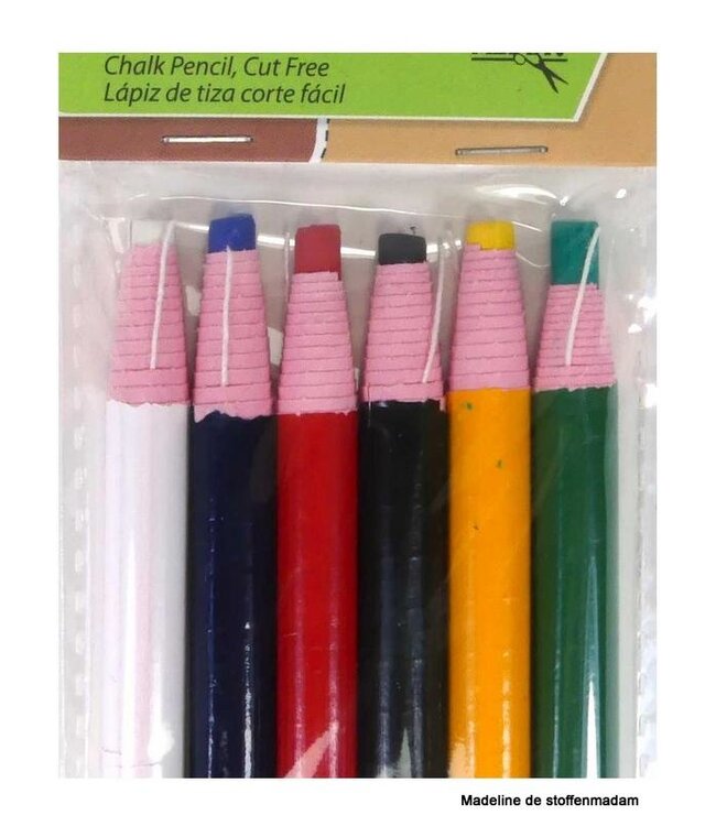 markeer potlood - 6 stuks - mixed
