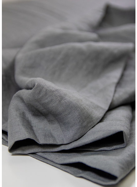M. grijs - soepelvallend 100% linnen