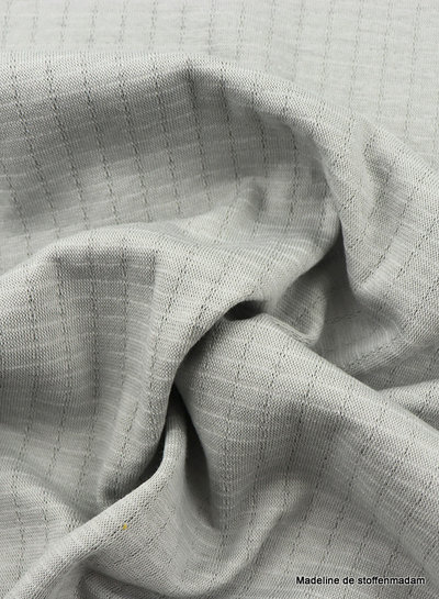 grijs - double gauze stretch - superzacht