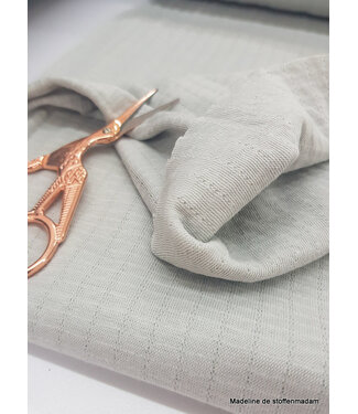 grey - double gauze stretch - baby cotton
