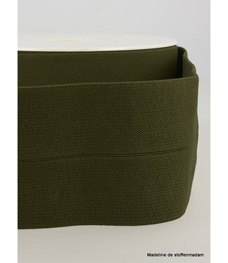 khaki - elastic waist band pre-folded 30 mm