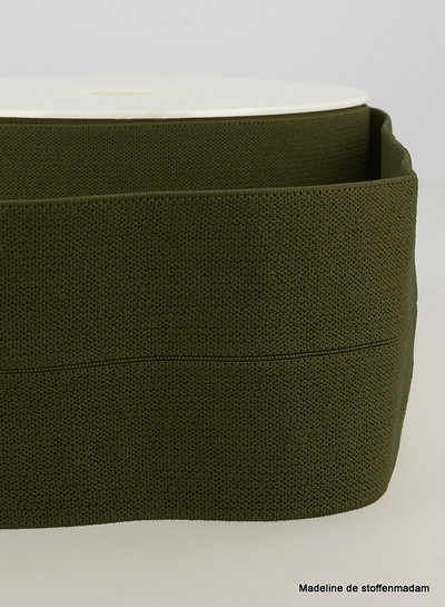 khaki - elastic waist band pre-folded 30 mm