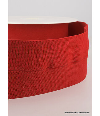 red -  elastic waist band pre-folded 30 mm