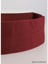 bordeaux - elastic waist band pre-folded 30 mm