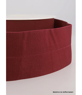 bordeaux - elastic waist band pre-folded 30 mm