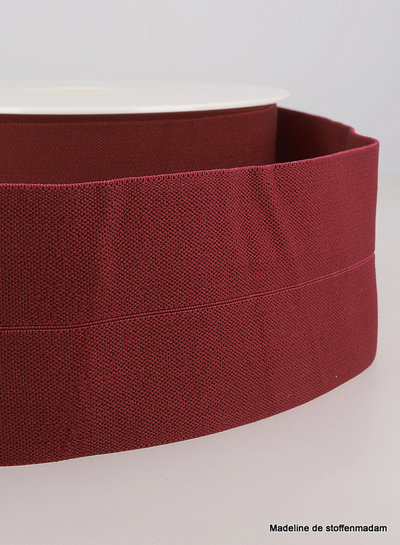 bordeaux - elastic waist band pre-folded 30 mm