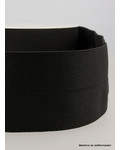 black - elastic waist band pre-folded 30 mm
