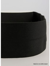 black - elastic waist band pre-folded 30 mm