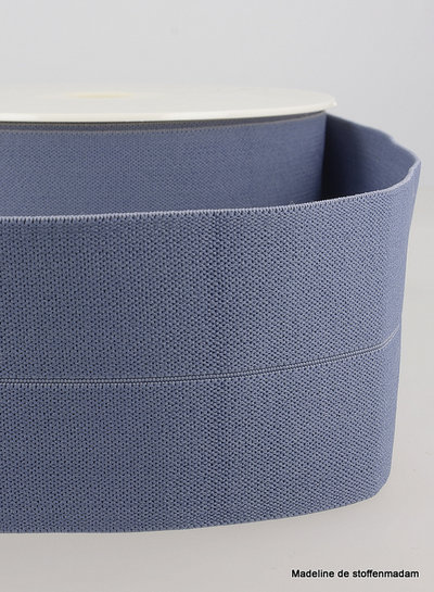 M. denim blue - elastic waist band pre-folded 30 mm