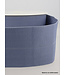 denimblauw - taille elastiek voorgevouwen 30mm